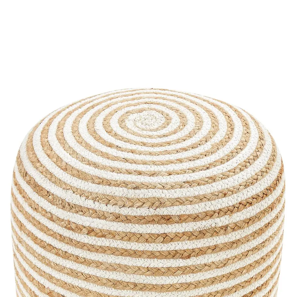 RESAFA - Poef - Beige - 40 x 40 x 40 cm - Jute