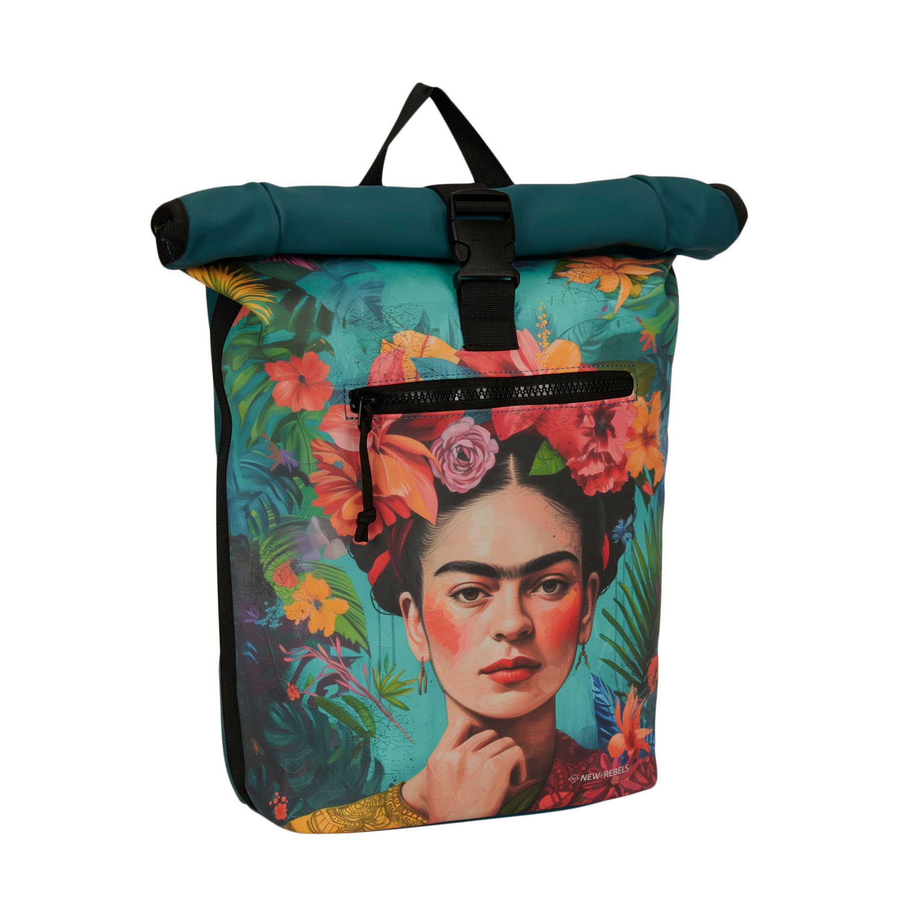 New Rebels Mart Art New York Rolltop Backpack Flowerhead