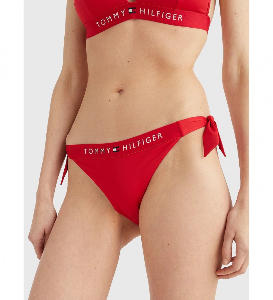 Calcinha biquíni vermelha Vichy da Tommy Hilfiger
