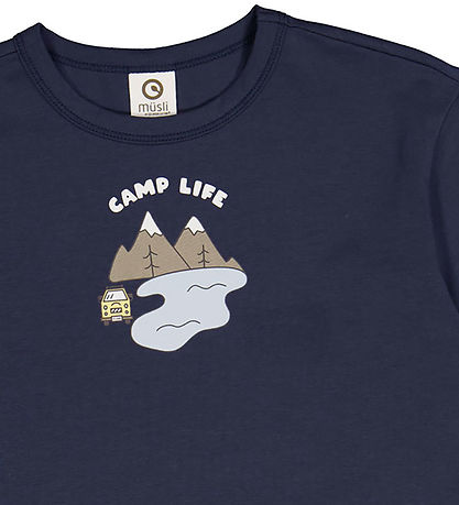 M?Slå T-shirt - Cozy Me Camp Life - Night blue
