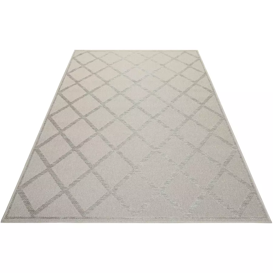 Esprit Outdoorteppich In & Outdoor Sparkle Outdoor (Rhomb) beige grau
