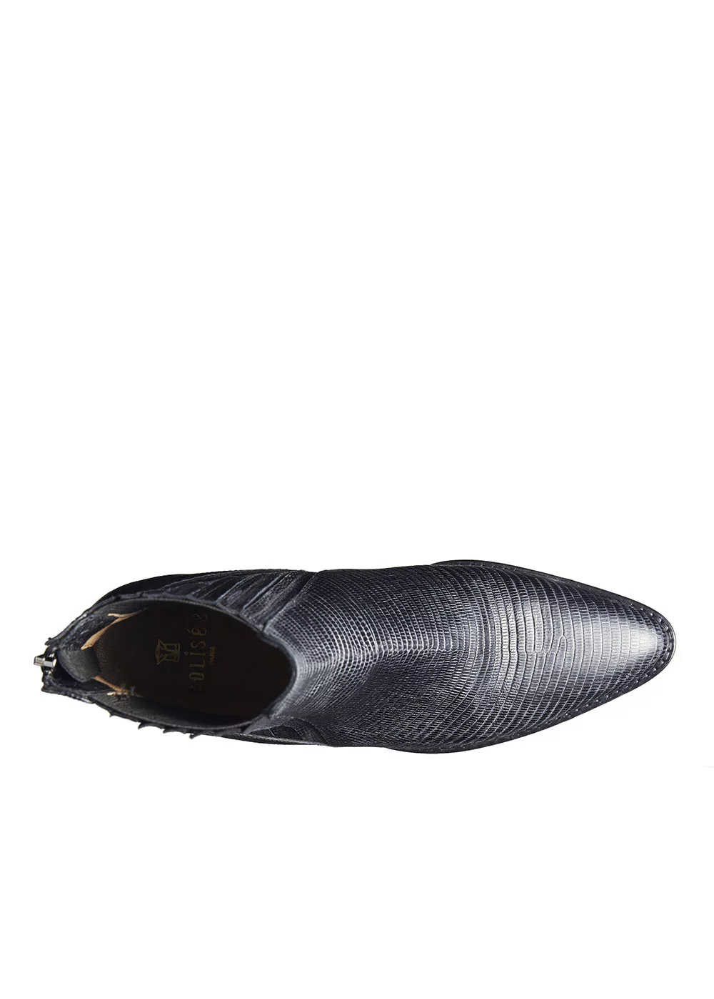 BOOTS ESRA LEZARD CUIR NOIR