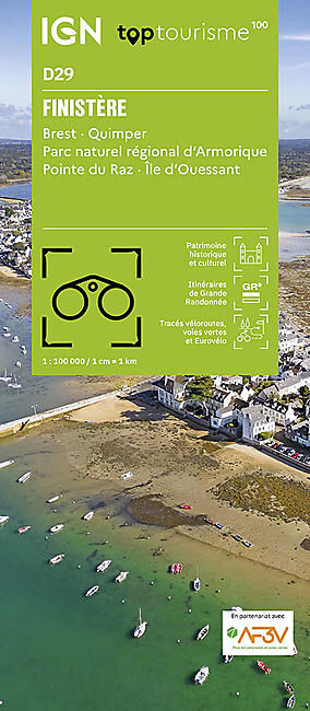 IGN - FINISTERE D29 TOP TOURISME 100 IGN