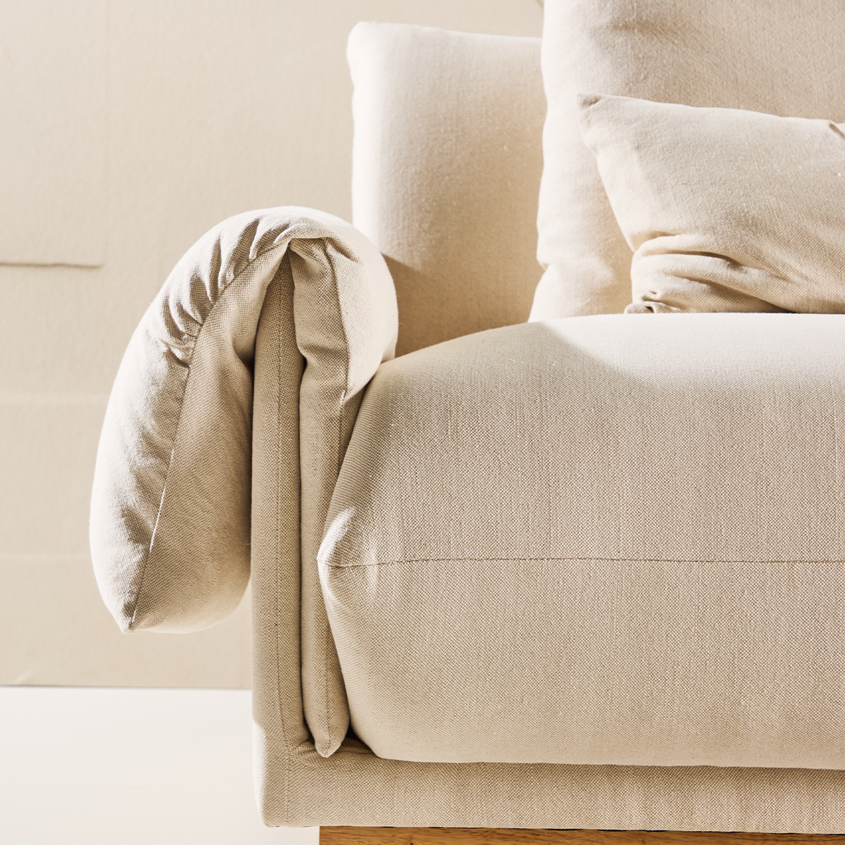 3-zitsbank Rikki Beige