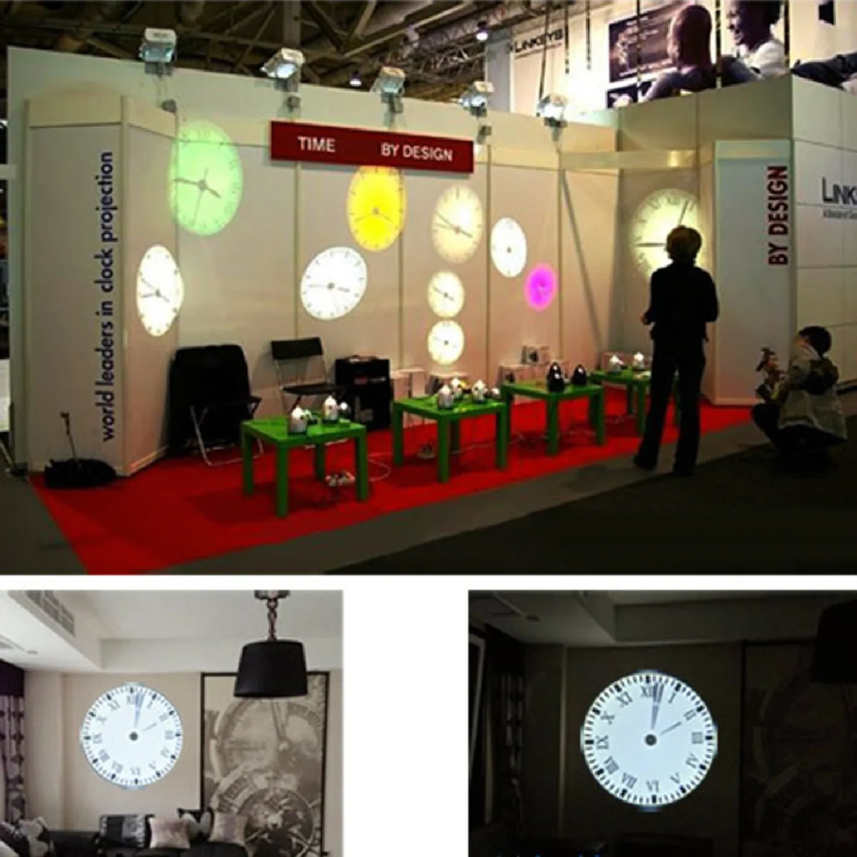 Réveil à Projection LED - Noir