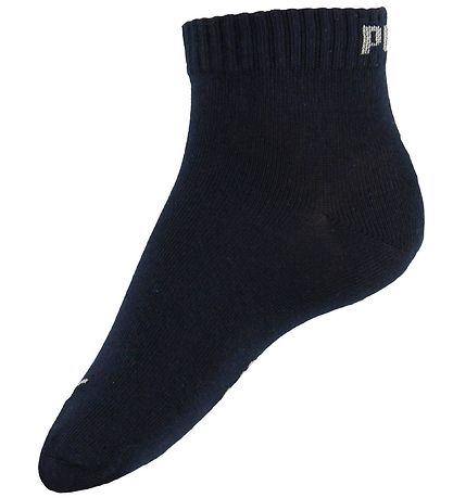 Puma AnkelStrømper - 3-pak - Quarter Plain - Blå/Gråmeleret/Navy