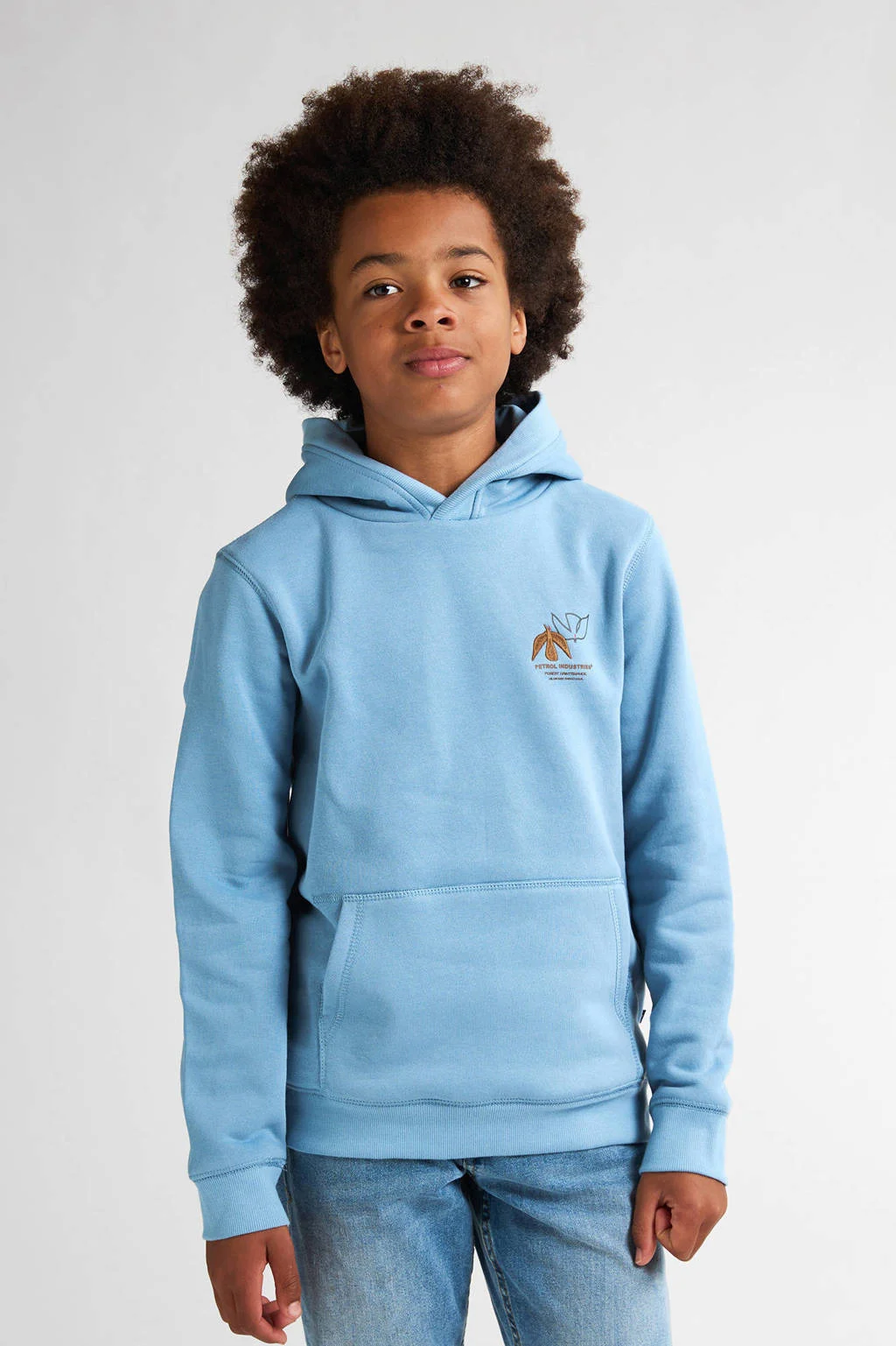 Petrol Industries hoodie lichtblauw