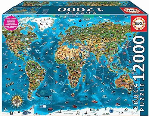 Educa puzzel - Wonderen  van de wereld - 12000 stukjes