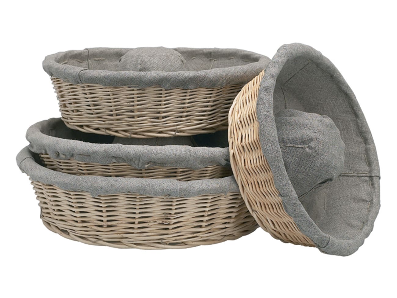 Banneton boulanger - Couronne en osier entoilé - Ø 32 cm - Matfer