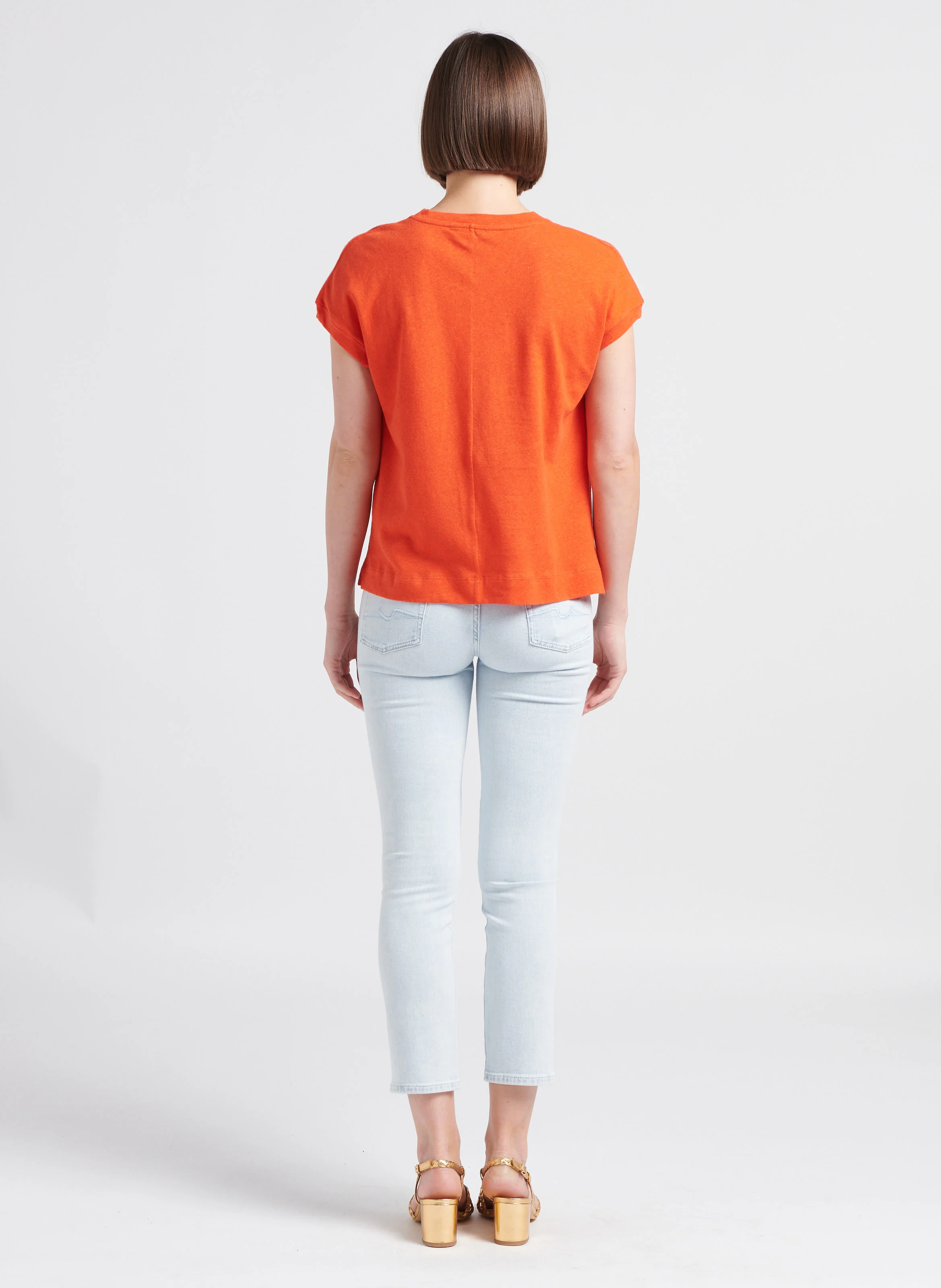 ROXANNE SUMMERTIME - Jean slim en coton mélangé| Bleu