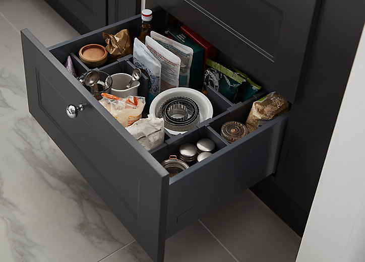 Diviseur pour casserolier GoodHome Soto gris anthracite