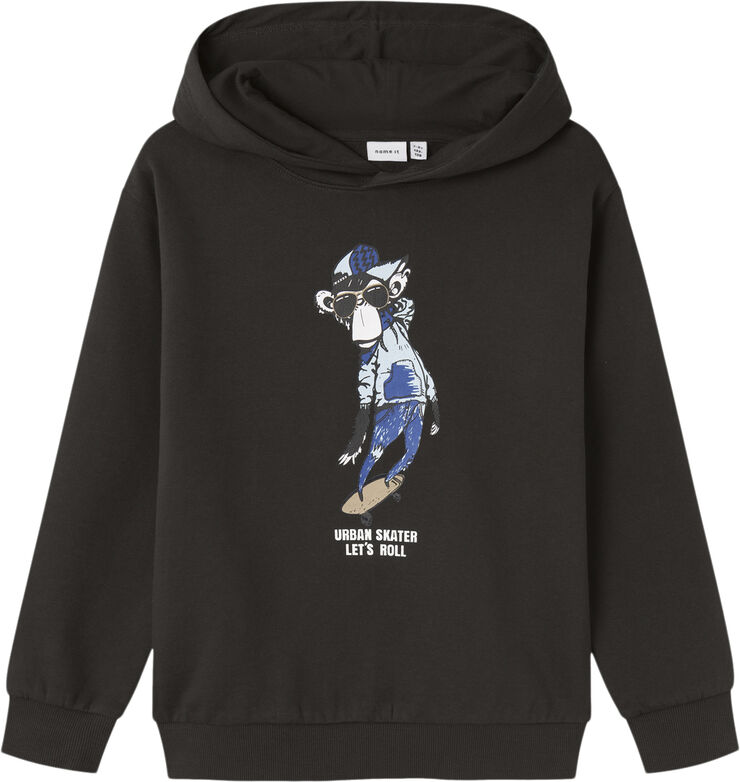 Name It NKMRENMA LS NREG SWEAT WH BRU Blå