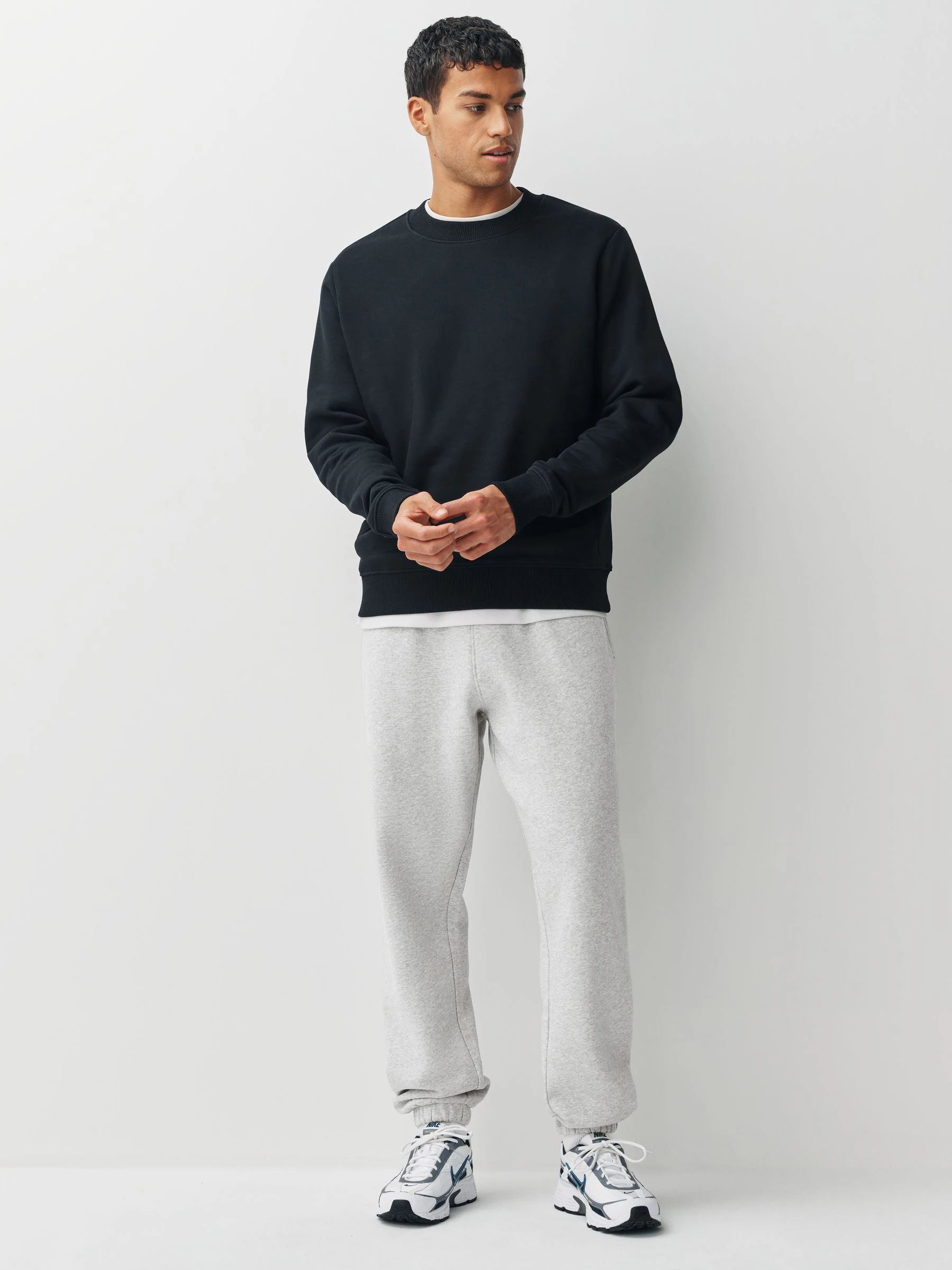 Grijs - Relaxed fit - Katoenrijke Jersey Joggingbroeken