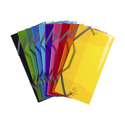 Exacompta Iderama PP - Chemise polypro à rabats - format chéquier 25 x 12 cm - disponible dans différentes couleurs
