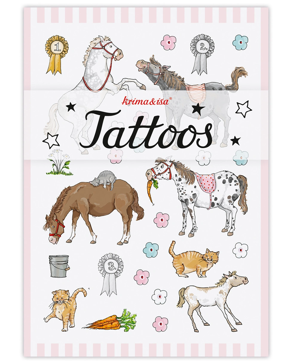 Klebetattoos PONY in bunt