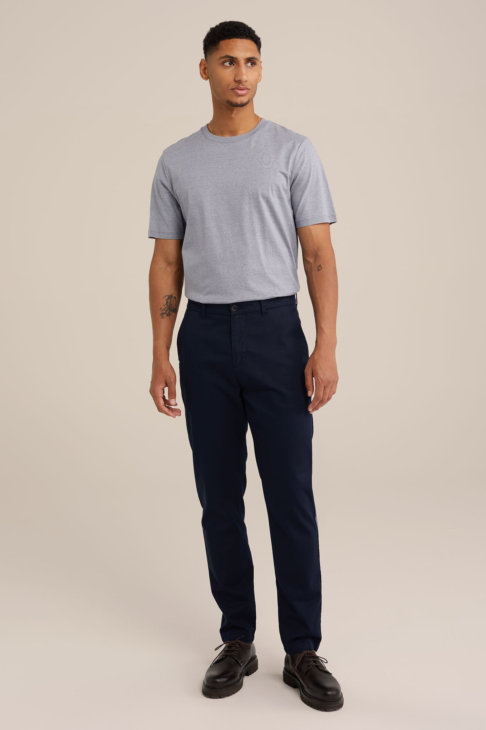 T-shirt met dessin Van Gils Blauw