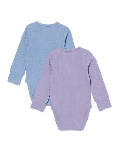 lot de 2 bodys bambou   bleu
