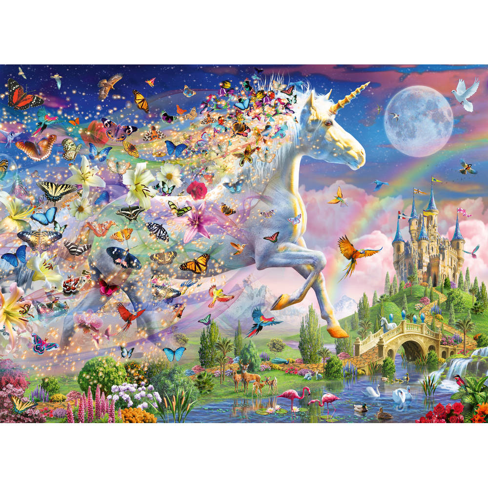 Ravensburger XXL puzzel Fantasy Unicorn Star Line - 200 stukjes