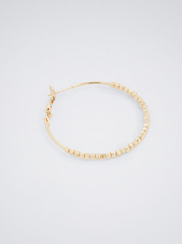 Brincos de argola dourados - Dourado