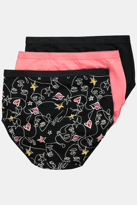 Maxislips, 3er-Pack, High Waist