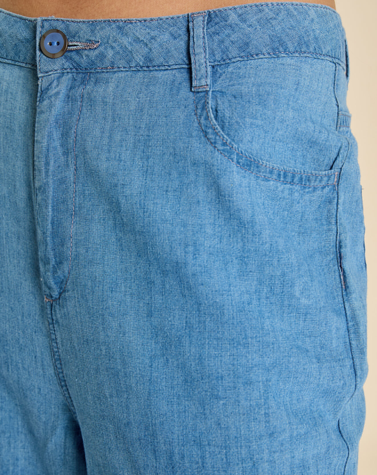 Harris Wilson Pantalon en Lin & Coton Eymeric denim