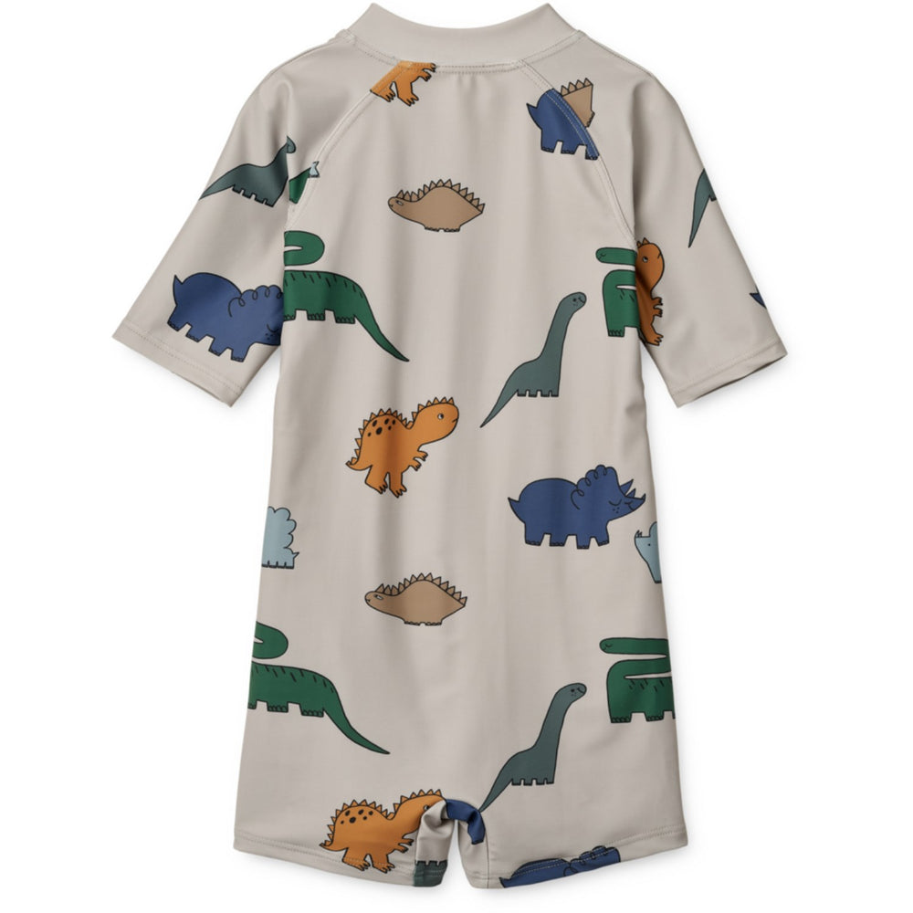 Køb LIEWOOD Dinosaurs / Mist Max Printed Shortsleeve Badeheldragt