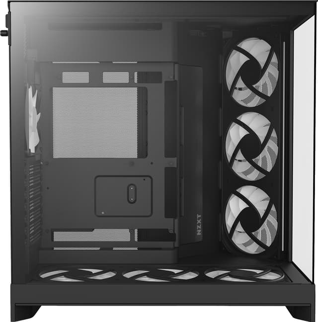 NZXT H9 Flow RGB+ 2025 PC-kabinet (sort)