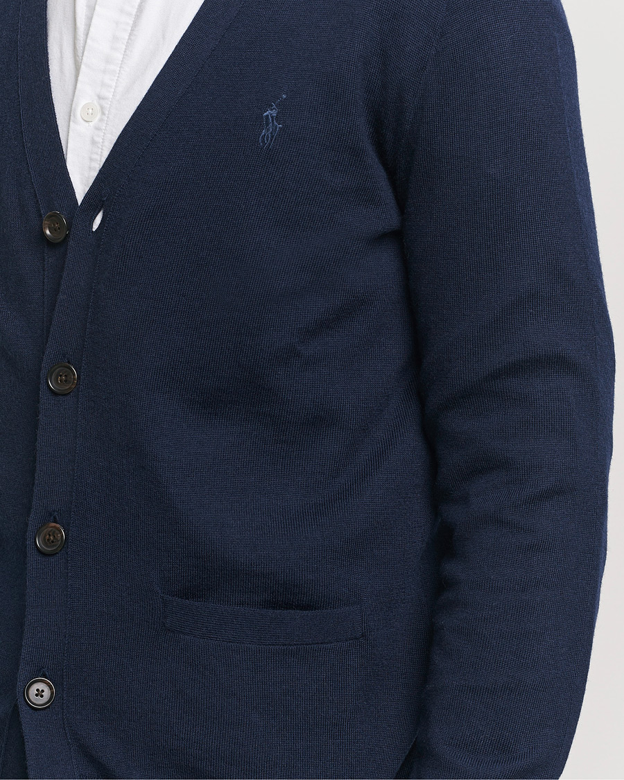 Polo Ralph Lauren Merino Knitted Cardigan Hunter Navy