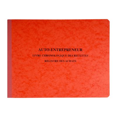 Exacompta - Registre des recettes/achats pour auto-entrepreneurs - 24 x 32 cm