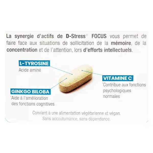 Synergia D-Stress Focus 30 comprimidos