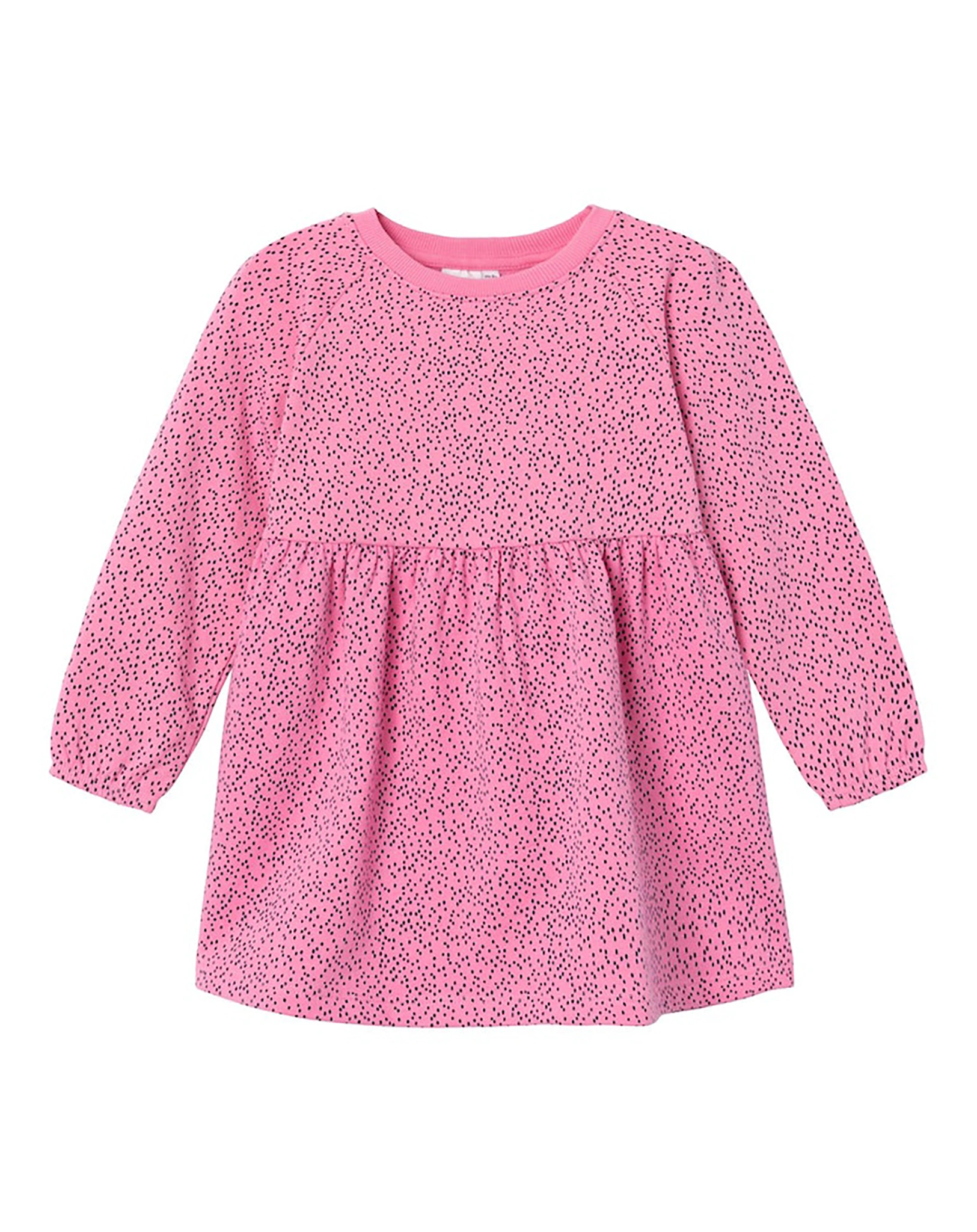 Langarmkleid NMFVOLTA DOTS in pink cosmos