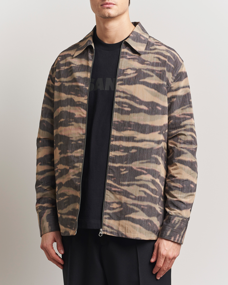 Jil Sander Zip Shirt Jacket Camouflage