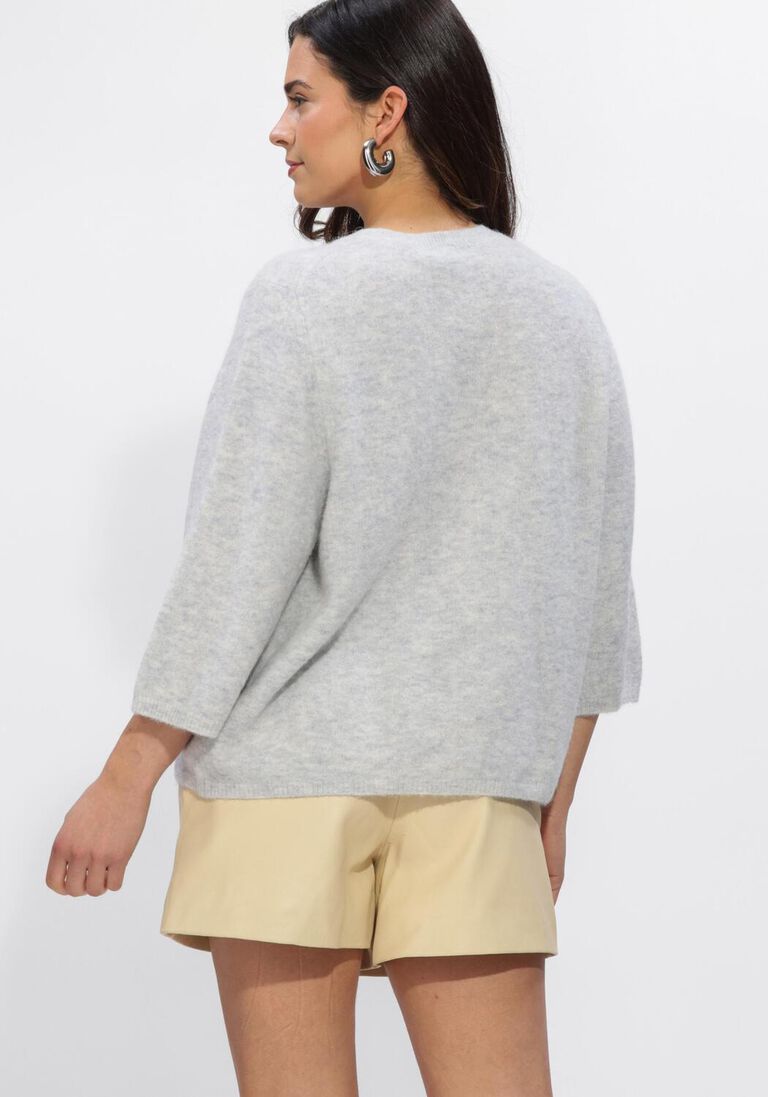 lichtblauwe knit-ted vest meg