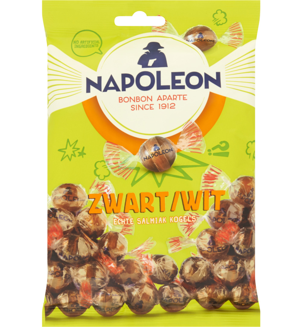 Napoleon Zwart/wit kogels (150 gr)