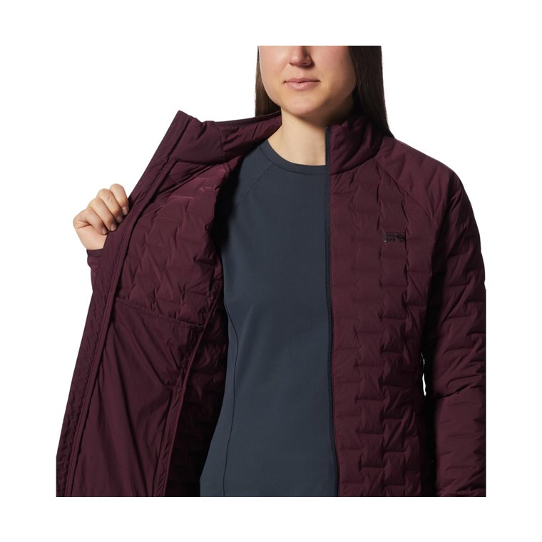Mountain Hardwear Stretchdown Light Jacket Women Cocoa Red