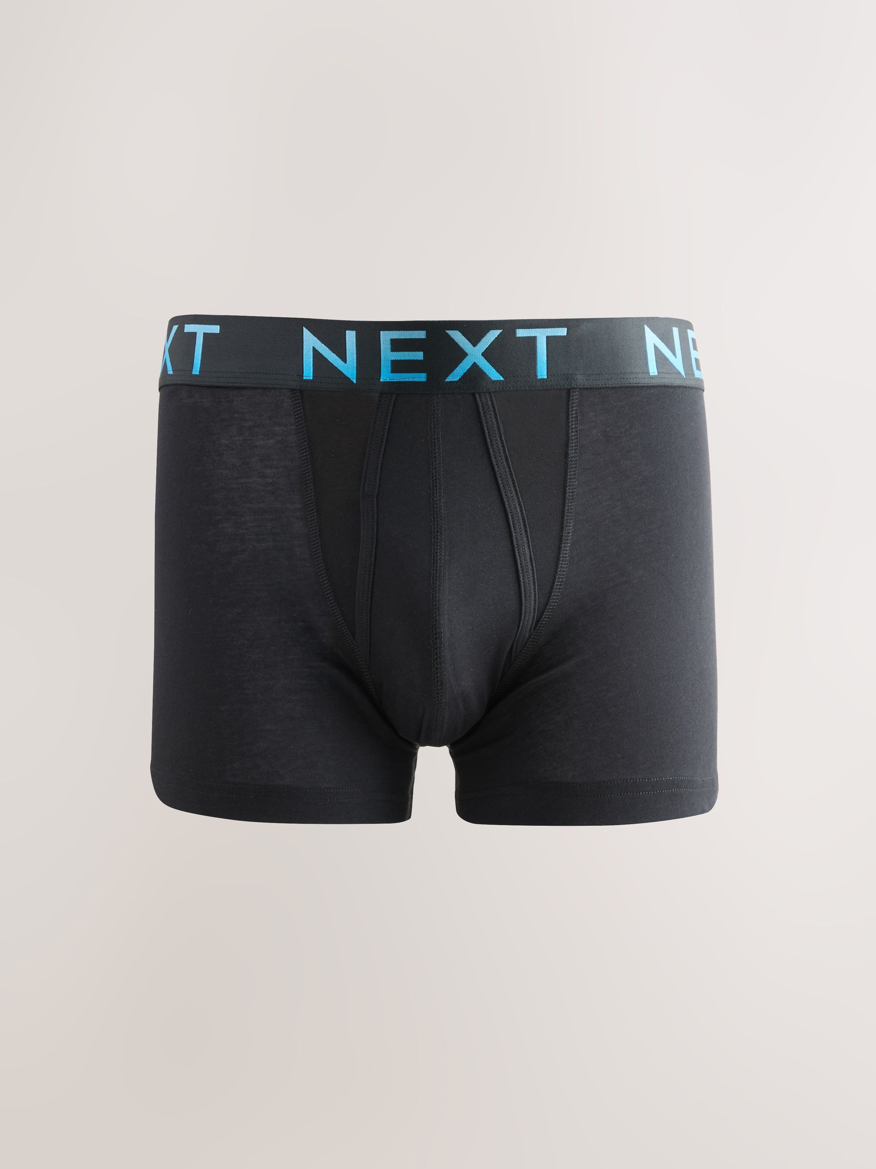 Zwarte tailleband met felgekleurde tekst in ombré - Hipster boxers van katoenrijke mix