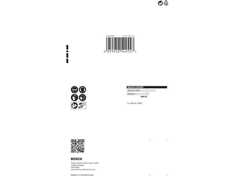 Bosch Professional Schleifpapier EXPERT C470, 100 x 150 mm, Schnelles Schleifen von Farbe und Holz