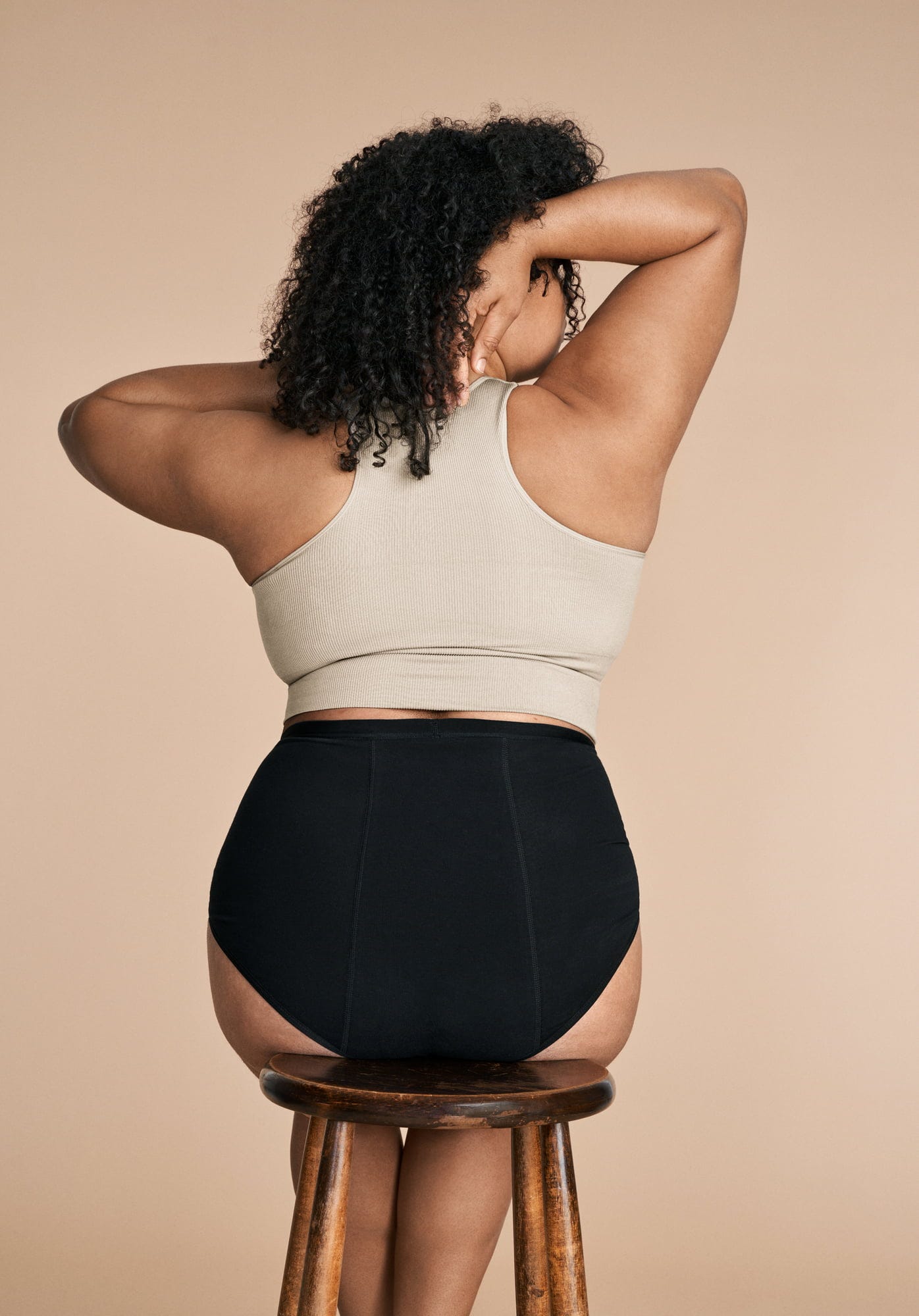 Imse  High Waist Periodenslip Medium Flow Schwarz, XS