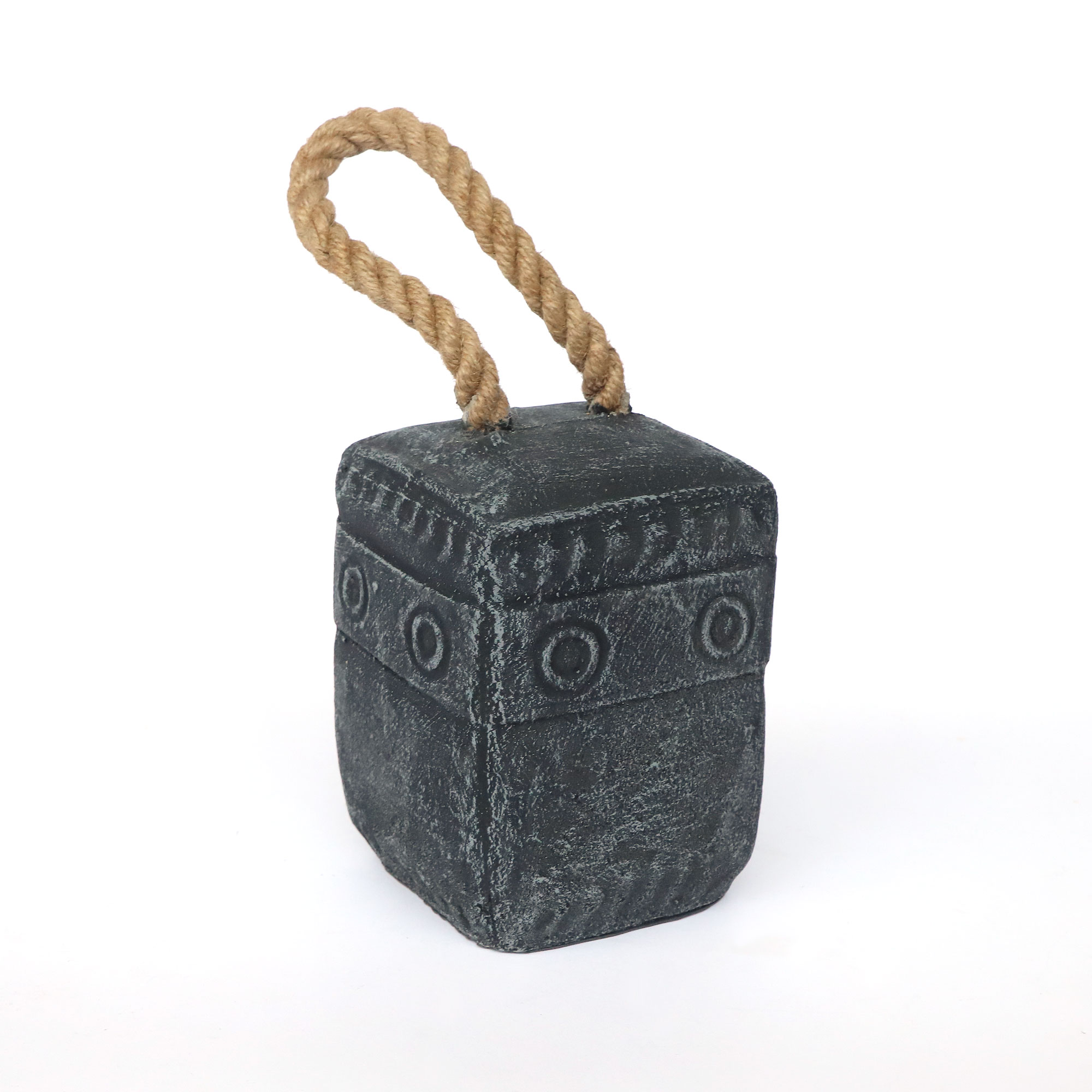Türstopper 'Circle' aus Beton, grau, H 18 cm, B 12 cm, L12 cm von fischer's lagerhaus