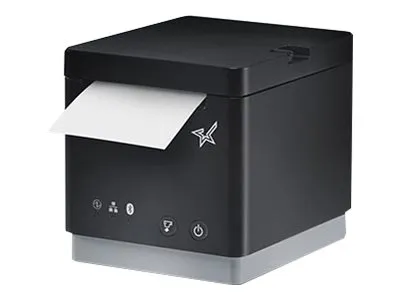 Star mC-Print2 MCP21 LB BK E U - Kvitteringsprinter - direkte termisk - Rulle (5,8 cm) - 203 dpi - op til 100 mm/sek. - USB, LAN, Bluetooth, USB vært, Lightning - skærer - sort