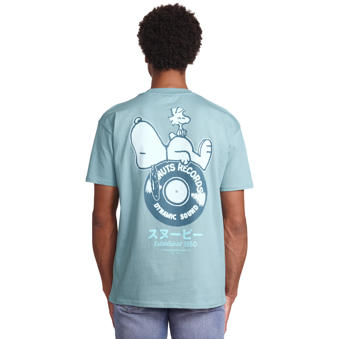 Jonas Nielsen Peanuts T-Shirt mit Print hellblau