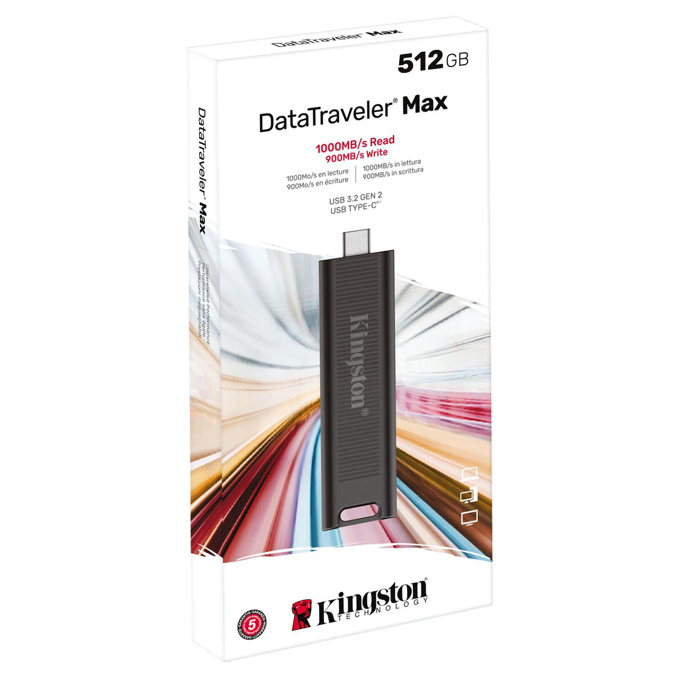 Kingston DataTraveler Max 512 Go (USB-C)