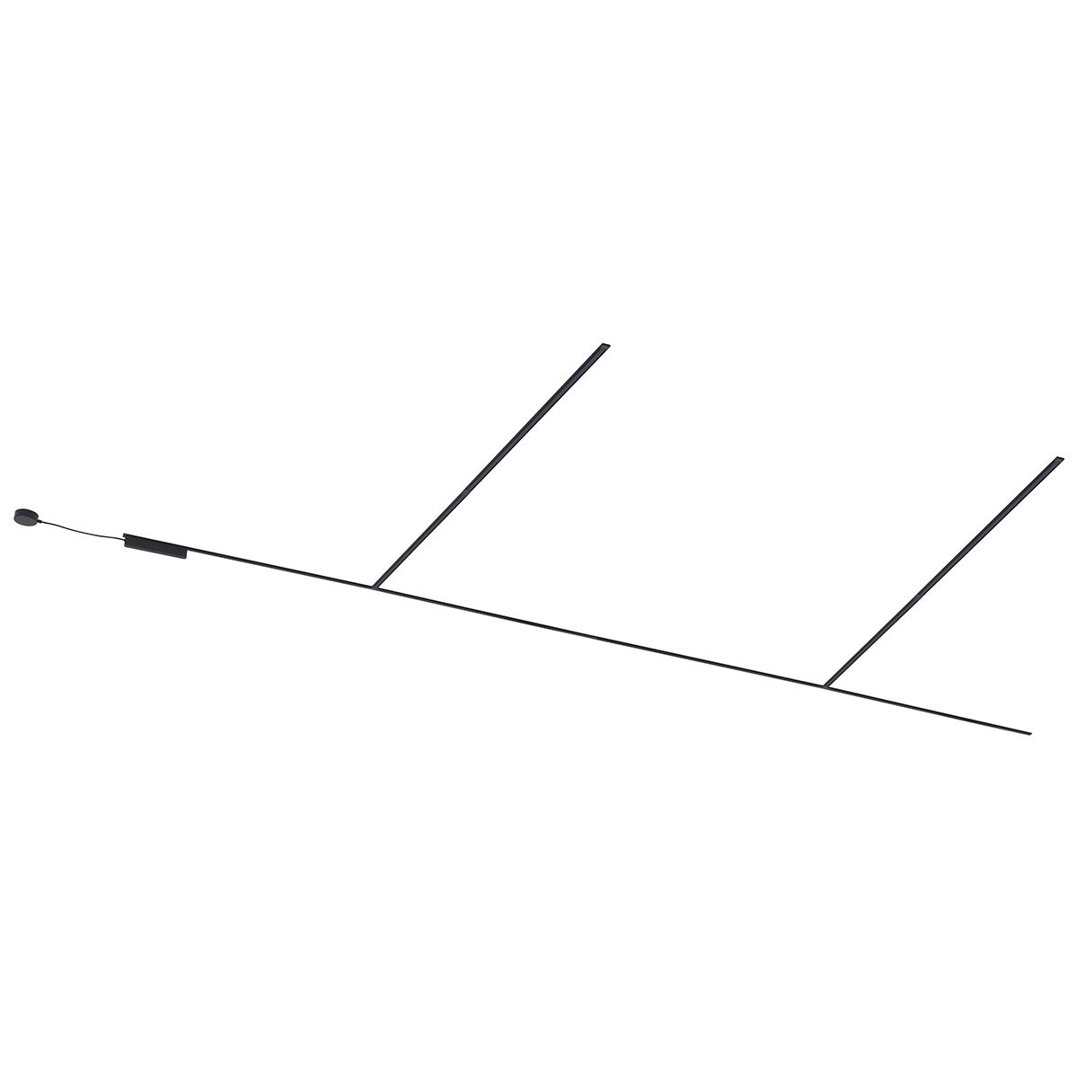 Modern railsysteem zwart 1-fase 800 cm - Magnetic