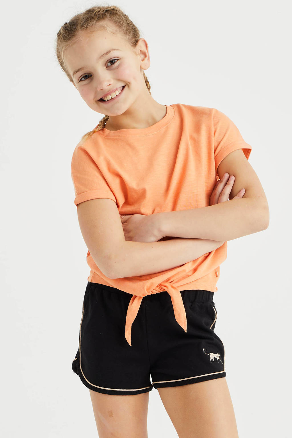 WE Fashion T-shirt oranje
