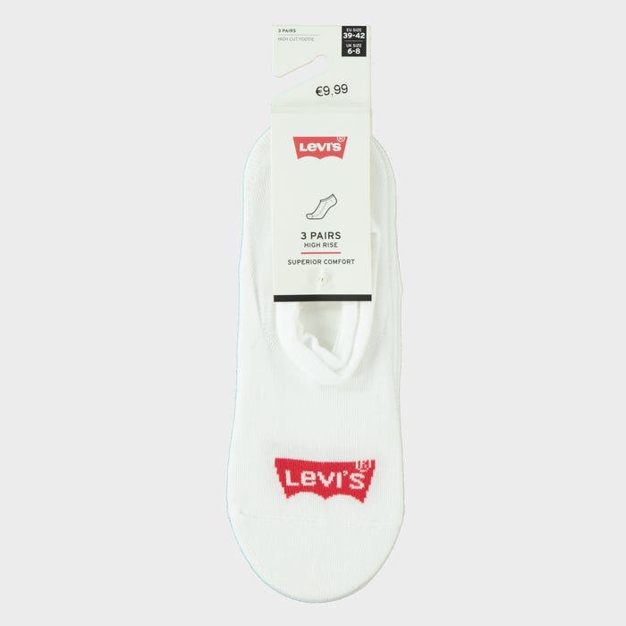 Levi's-3-pack katoenen kousenvoetjes
