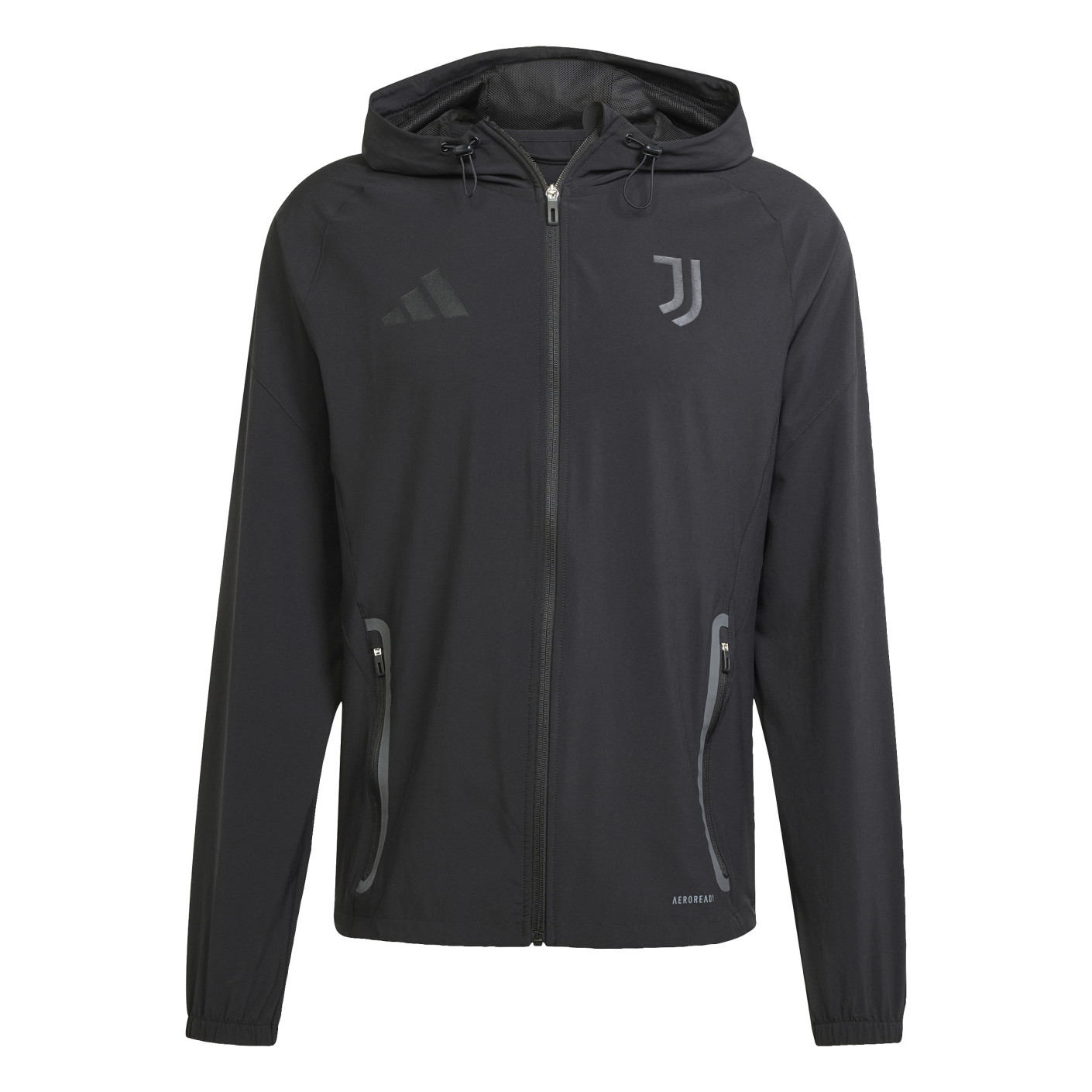 adidas Juventus Vis Tech Trainingspak Full-Zip 2024-2025 Zwart