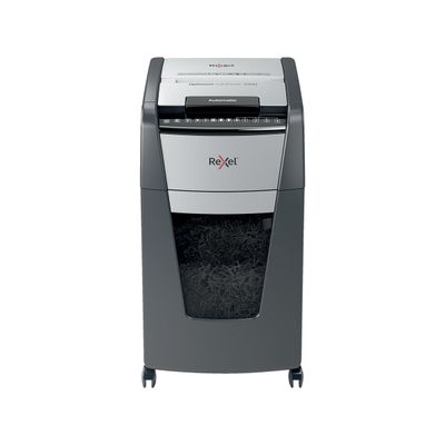 Rexel Optimum Auto+ 300M - destructeur de documents coupe croisée microparticules - 300 feuilles - Corbeille 60 litres