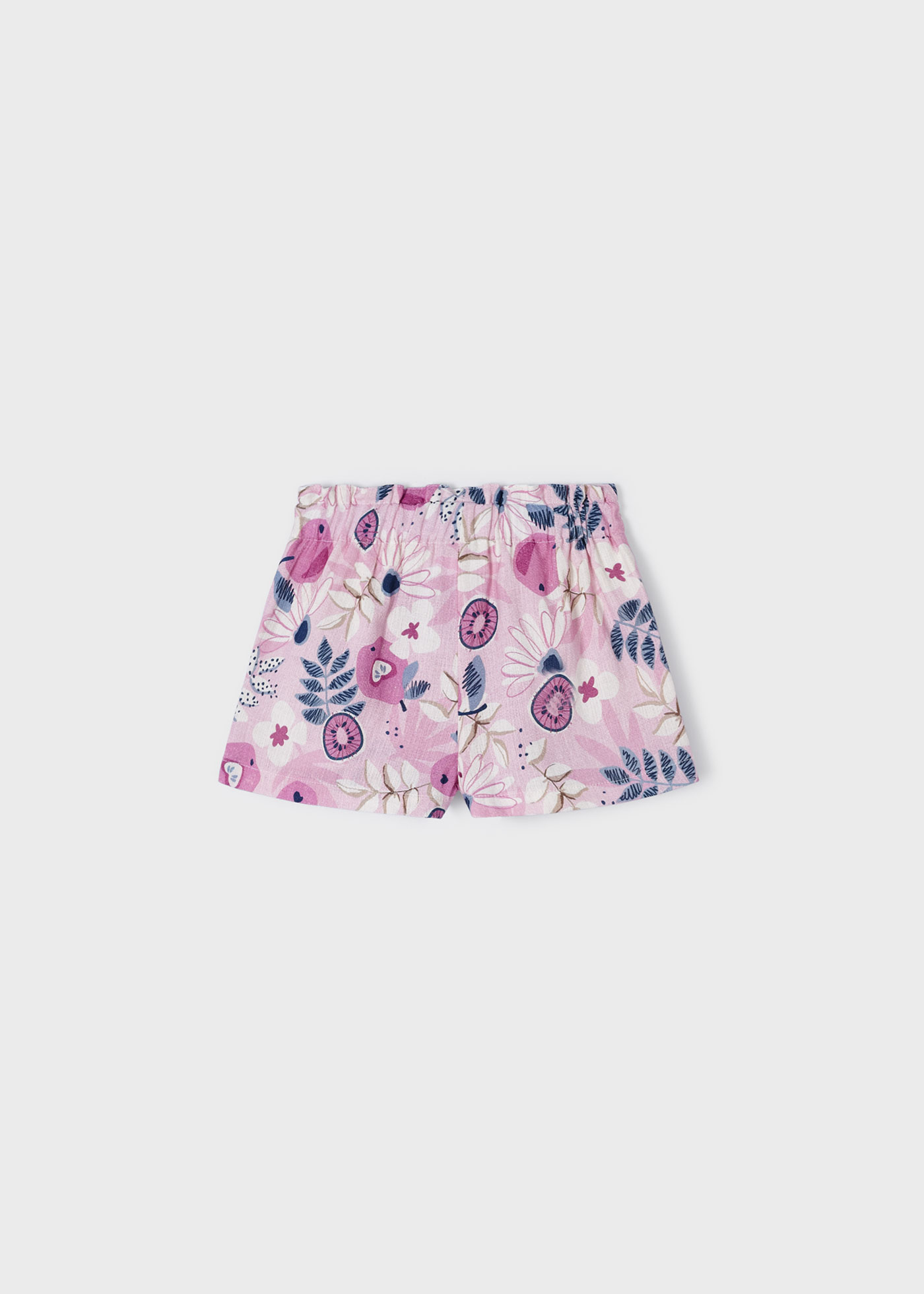Calções estampados para meninas, cor índigo