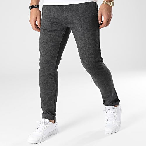 Pantalon Chino DP7001 Gris Anthracite Chiné