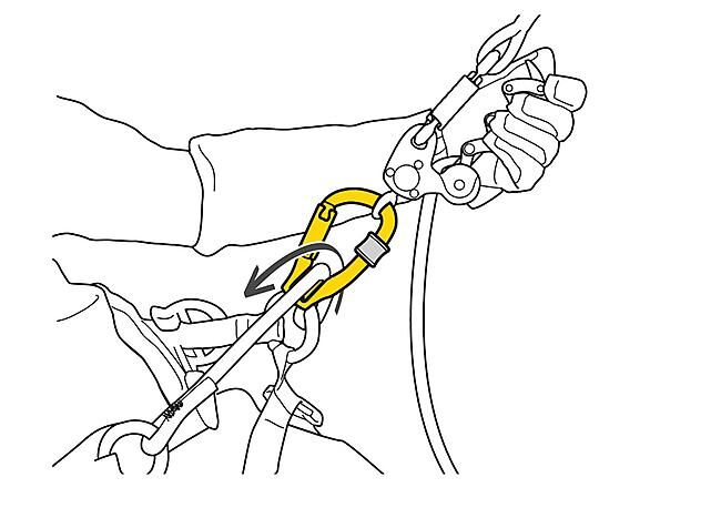 PETZL - ROLLCLIP Z SCREW LOCK POULIE MOUSQUETON